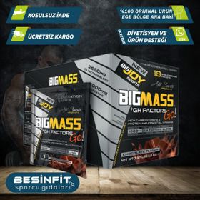 BigJoy Big Mass + GH Factors Go 18 Şase 1800 gr Sporcu Takviyesi