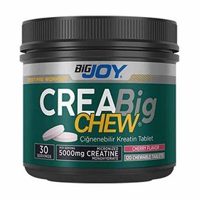 BigJoy Creabig Chew 120 Adet Vişne Aromalı Çiğnenebilir Kreatin