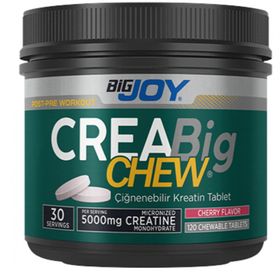 BigJoy Creabig Chew 120 Adet Vişne Aromalı Çiğnenebilir Kreatin