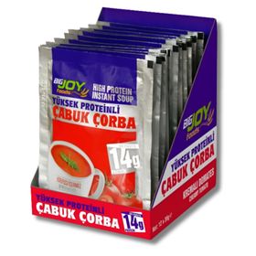 BigJoy Foods Yüksek Kremalı Domates 36 gr Proteinli Çorba (12 adet)