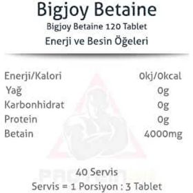 Bigjoy Sports Betaine 120 Tablet