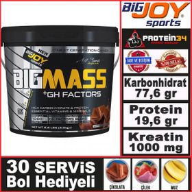 BigJoy Sports BIGMASS Gainer + GH FACTORS Muz 3000 gr