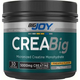 BigJoy Sports Creabig Creatine Monohydrate 210 gr 30 Servis Ananas Aromalı %100 Mikronize Kreatin