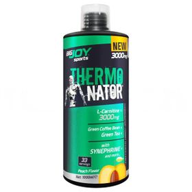 Bigjoy Sports Terminator L-Carnitine 3000 mg Şeftali Aroma 1000 ml L Karnitin Termojenik Kafein