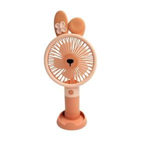 Bigmate FQ1536C Taşınabilir Serinletici Şarjlı Pembe 3 Kademeli Hız Ayarı Mini El Fanı Vantilatör