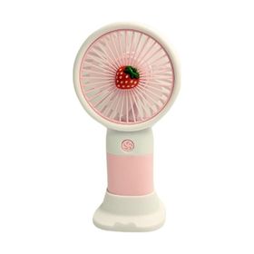 Bigmate YM88146A Taşınabilir Serinletici Şarjlı Pembe Tek Kademeli Hız Ayarı Mini El Fanı Vantilatör