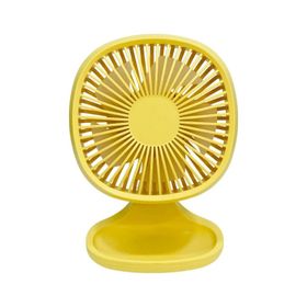 Bigmate YM88192A Sarı Mini Masa Fanı Taşınabilir Serinletici Şarjlı 3 Kademeli Hız Ayarı Vantilatör