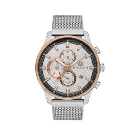 Bigotti BG.1.10285.3 Rose Gold Gümüş Erkek Kol Saati