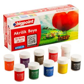 Bigpoint 10 Renk X 25 Ml Akrilik Boya