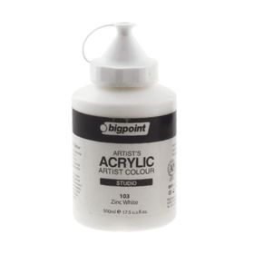 Bigpoint 103 Zinc White 500 ml Akrilik Boya