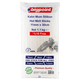 Bigpoint 11 mm x 30 cm 1.1 kg Silikon Kalın Mum Çubuk