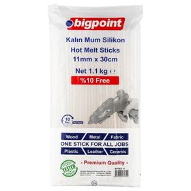 Bigpoint 11 mm x 30 cm 1.1 kg Silikon Kalın Mum Çubuk