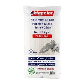 Bigpoint 11 mm x 30 cm 1.1 kg Silikon Kalın Mum Çubuk