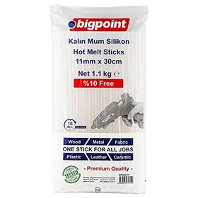Bigpoint 11 mm x 30 cm 1.1 kg Silikon Kalın Mum Çubuk