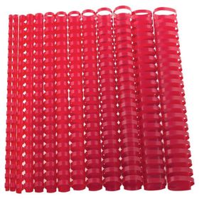 Bigpoint 12 mm Kırmızı 100'lü Plastik Spiral
