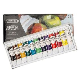 Bigpoint 12 Renk 12 ml Tüp Guaj Boya Seti