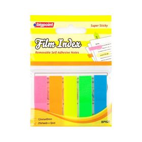 Bigpoint 12x45 mm 5 Renk 25 Yaprak Şeffaf Yapışkanlı Film Index