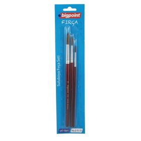 Bigpoint 145/2-6-10 3'lü Yuvarlak Fırça Seti