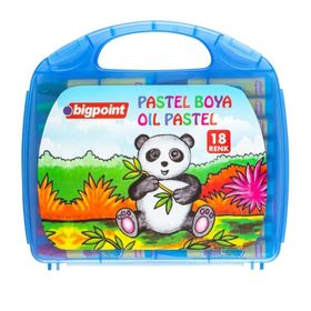 Bigpoint 18 Renk Mavi Çantalı Pastel Boya