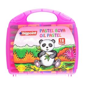 Bigpoint 18 Renk Pembe Çantalı Pastel Boya