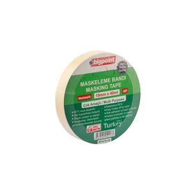 Bigpoint 19 mm 40 mt Hotmelt Tutkallı Özel Yapışma Maskeleme Bandı
