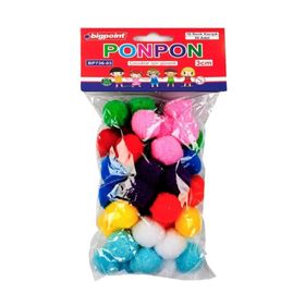 Bigpoint 3 cm 10 Renk 50'li Poşet Ponpon