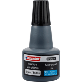 Bigpoint 30 ml Siyah 12'li Istampa Mürekkebi