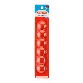 Bigpoint 30 mm Mıknatıs Kırmızı 6'lı Blister Magnet