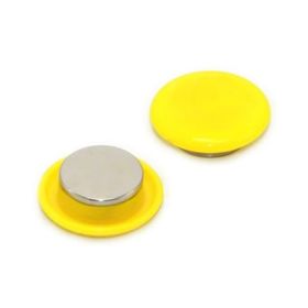 Bigpoint 30 mm Mıknatıs Sarı 6'lı Blister Plastik Kaplama Magnet