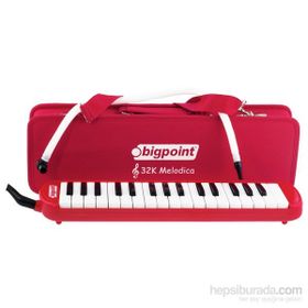 Bigpoint 32 Tuşlu Kırmızı Melodika