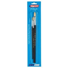 Bigpoint 358F Serisi 2-6-10 3'lü Blister Düz Kesik Fırça Seti