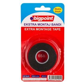 Bigpoint 38 mm 5 mt Çift Taraflı Köpük Bant
