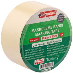 Bigpoint 4 Adet 50 mm x 40 mt Maskeleme Bandı