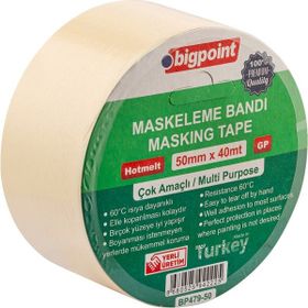 Bigpoint 4 Adet 50 mm x 40 mt Maskeleme Bandı