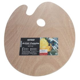 Bigpoint 40 cm Ahşap Sanatsal Oval Palet