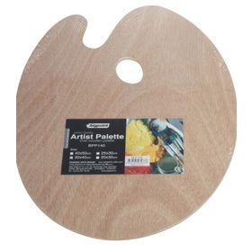 Bigpoint 40 cm Ahşap Sanatsal Oval Palet