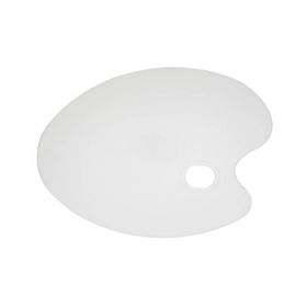 Bigpoint 43x30 cm Plastik Yağlı Guaj Akrilik Sanatsal Oval Palet