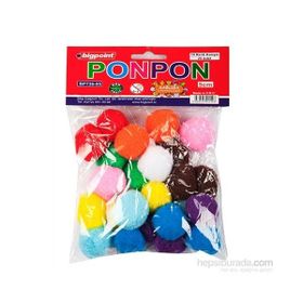 Bigpoint 5 cm 10 Renk 25'li Poşet Ponpon