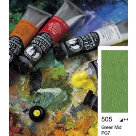 Bigpoint 505 Green Mid 45 ml Cezanne Extra Fine 6'lı Yağlı Boya