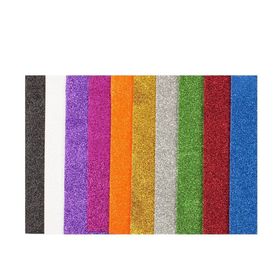 Bigpoint 50x70 cm Karışık 10 Renk Simli Yapışkanlı Eva