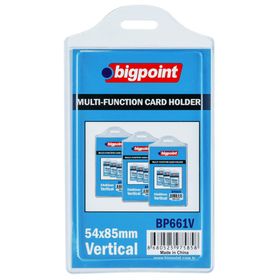 Bigpoint 54x85 mm Poşet Dikey Çok Amaçlı Kart Kabı