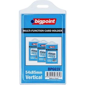 Bigpoint 54x85 mm Poşet Dikey Çok Amaçlı Kart Kabı
