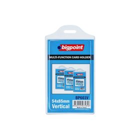 Bigpoint 54x85 mm Poşet Dikey Çok Amaçlı Kart Kabı