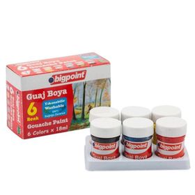 Bigpoint 6 Renk x 18 ml Guaj Boya