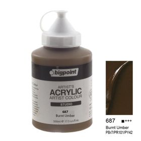 Bigpoint 687 Burnt Umber 500 ml Akrilik Boya