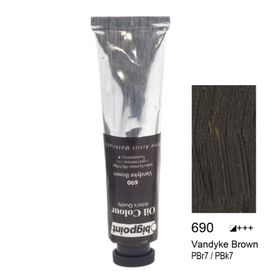 Bigpoint 690 Vandyke Brown 45 ml 6'lı Yağlı Boya