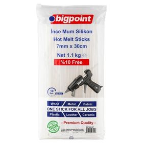Bigpoint 7 mm x 30 cm 1.1 kg Silikon İnce Mum Çubuk