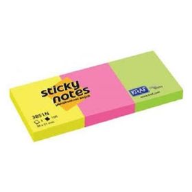 Bigpoint 75x75 mm 4 Neon Renk Yapışkanlı Not Kağıdı