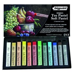 Bigpoint Artists's Toz Soft 12 Renk Pastel Boya