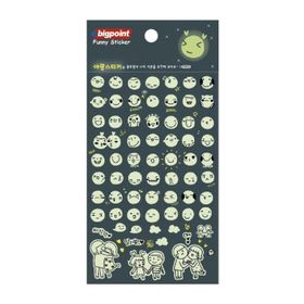 Bigpoint Beyaz Smile 15'li Sticker
